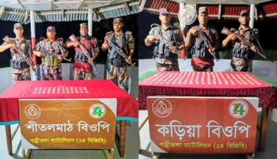 পত্নীতলায় বিপুল পরিমাণ ভারতীয় মাদকদ্রব্য উদ্ধার
