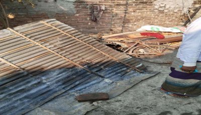 শিবগঞ্জে অগ্নিকাণ্ডে ভস্মিভুত একটি বাড়ি