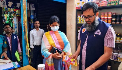নগরীতে অনুমোদনহীন বিদেশি চকলেট-লজেন্স বিক্রি করায় জরিমানা