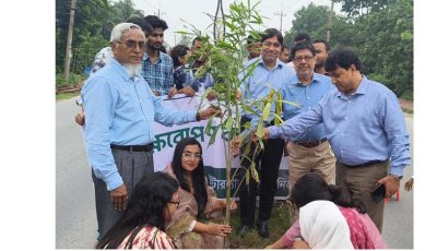 নর্থ বেঙ্গল ইন্টারন্যাশনাল ইউনিভার্সিটির উদ্যোগে মাসব্যাপী বৃক্ষরোপণ কর্মসূচি অনুষ্ঠিত