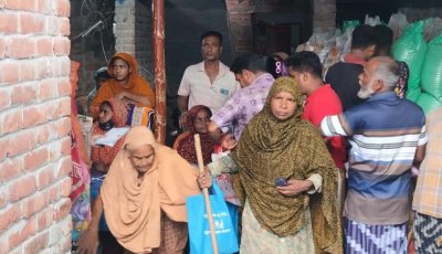 চাঁপাইনবাবগঞ্জ অভিযোগ থাকা সত্ত্বেও চাল বিতরণ কার্যক্রম মাসকুরা ট্রেডার্সের