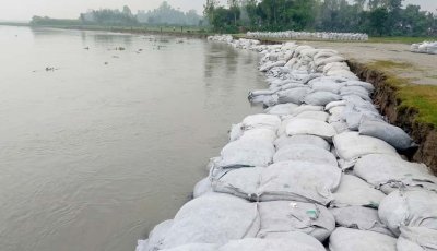 বগুড়ায় বিপদসীমার কাছাকাছি যমুনার পানি