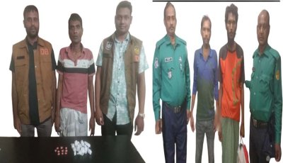 মাদকবিরোধী অভিযানে ৩ জন মাদক ব্যবসায়ী গ্রেপ্তার