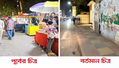 রাজশাহী মহিলা কলেজের সামনে ফুটপাত দখলমুক্ত, স্বস্তিতে পথচারীরা