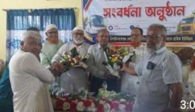 চাঁপাইনবাবগঞ্জে পরিবহন মালিক ও ট্রাক মালিক গ্রুপের নব-নির্বাচিত নেতাদের সংবর্ধনা