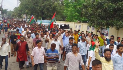 সাঁথিয়ায় বিএনপির উদ্যোগে জুলাই গণঅভ্যুত্থান দিবস উপলক্ষে গণর‌্যালি