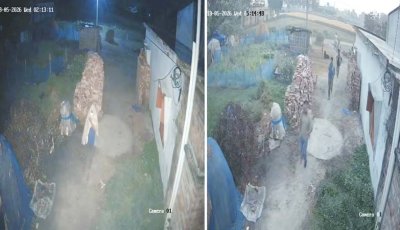 গোদাগাড়ীতে ‘মেডি’ রেখে ফাঁসানোর অভিযোগ, সিসিটিভিতে ধরা পড়ল মুখোশধারী