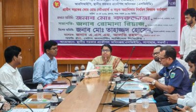 সাপাহারে গ্রামীণ সড়ক নেটওয়ার্ক বিষয়ক কর্মশালা অনুষ্ঠিত