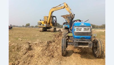 শিবগঞ্জে চলছে অবৈধভাবে পুকুর খননের উৎসব
