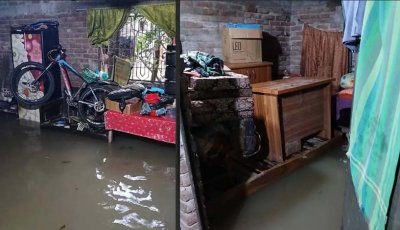 চাঁপাইনবাবগঞ্জে রাতভর বৃষ্টিতে জলাবদ্ধ, বাসাবাড়িতে ঢুকেছে পানি