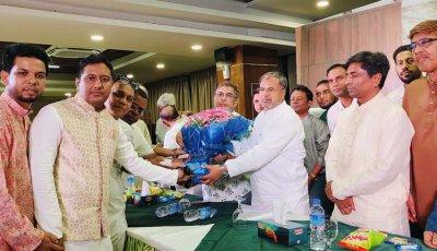 ঢাকায় এমপি আনুকে সংবর্ধনা দিল সিংড়া উপজেলা কল্যাণ সমিতি