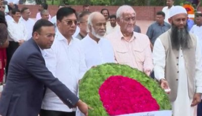 জাতীয় স্মৃতিসৌধে নবনিযুক্ত মন্ত্রী-প্রতিমন্ত্রীদের শ্রদ্ধা