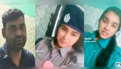 পুলিশ স্বামীর পোশাক পরে স্ত্রীর টিকটক, থানা থেকে প্রত্যাহার