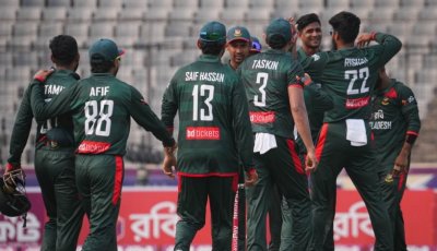 তানজিদ ঝড়ে ১৫ ওভারেই জয় পেল বাংলাদেশ
