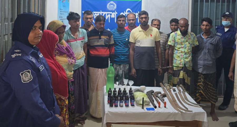 পদ্মার চরে অভিযানে গ্রেপ্তার ৬৭, অস্ত্র উদ্ধার